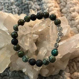African Turquoise 'Inspire' Bracelet-Medium